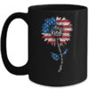 Kindness Sunflower Flag 4th July Patriotic Sunflower Mug 15oz Mug Black 600x.jpg