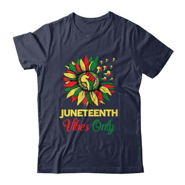 Juneteenth Vibes Melanin Black Girl Magic Women Girl Classic T Shirt Navy 600x.jpg