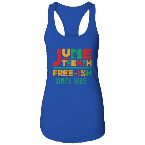 Juneteenth Freeish Since 1865 Melanin Ancestor Black History Women s Ideal Racerback Tank Royal c3f79a16 af43 4da5 8ad2 b4407e16bb1f 600x.jpg