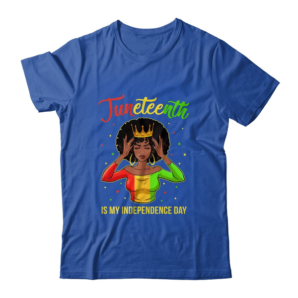 Juneteenth Is My Independence Day Black Girl Black Queen Classic T Shirt Royal 600x 1.jpg