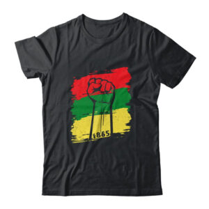 Juneteenth My Ancestors Free Black African Flag Pride Classic T Shirt Black 600x.jpg