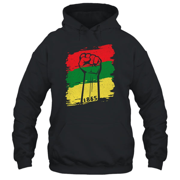 Juneteenth My Ancestors Free Black African Flag Pride Pullover Hoodie Black 600x.jpg