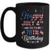 Happy 4 July And Yes It s My 70th Birthday Since July 1951 Mug 15oz Mug Black 600x.jpg