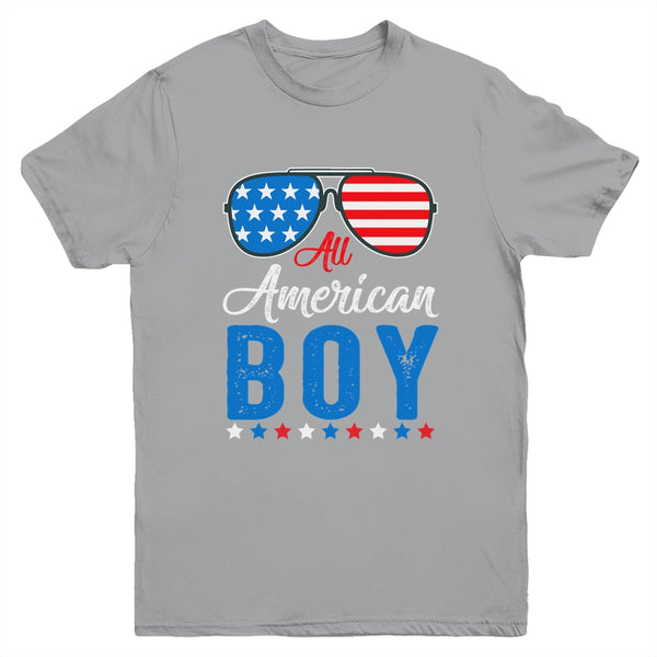 All American Boy 4th Of July Boy Kids Teens Sunglasses Youth Youth T Shirt Sport Grey 600x.jpg
