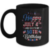 Happy 4 July And Yes It s My 50th Birthday Since July 1971 Mug 11oz Mug Black 600x.jpg