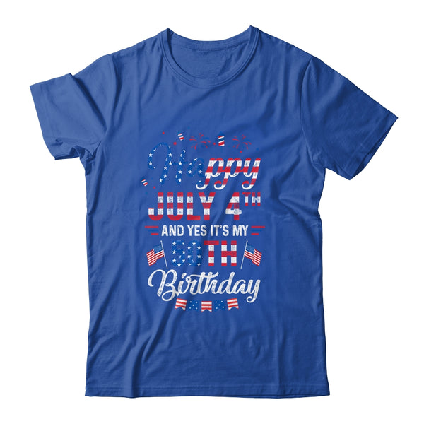 Happy 4 July And Yes It s My 50th Birthday Since July 1971 Classic T Shirt Royal 600x.jpg