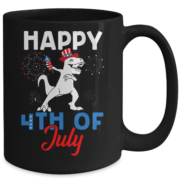 Happy 4th Of July T Rex Patriotic Funny Boys Kids Mug 15oz Mug Black fd3abe38 b6d3 4ddb 86db 800a741bc2eb 600x.jpg