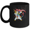 Dabbing Unicorn 4th of July American Flag Girls Mug 11oz Mug Black 600x.jpg