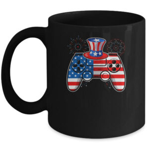 Video Game 4th Of July Gaming Funny Boys Kids Teens Gamer Mug 11oz Mug Black 600x.jpg