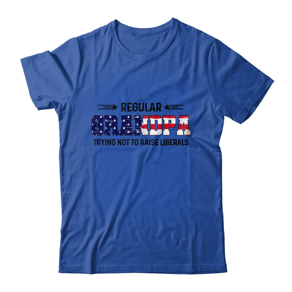 Regular Grandpa Trying Not To Raise Liberal American USA Flag Classic T Shirt Royal 600x.jpg