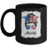 Mom Life Messy Bun America Flag Mothers Day 4th Of July Mug 11oz Mug Black 600x 1.jpg