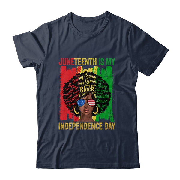 Juneteenth Is My Independence Day Black History 4th Of July Classic T Shirt Navy 600x 2.jpg