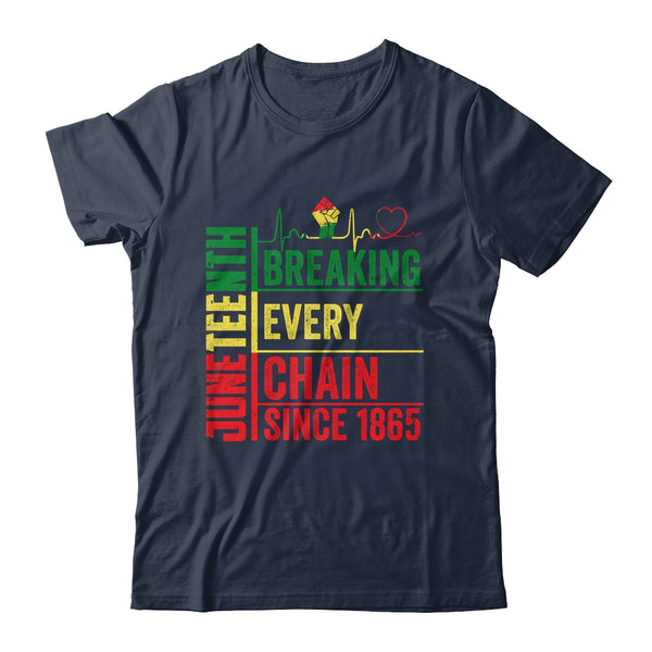 Breaking Every Chain Since 1865 Juneteenth Black History Classic T Shirt Navy 600x 2.jpg