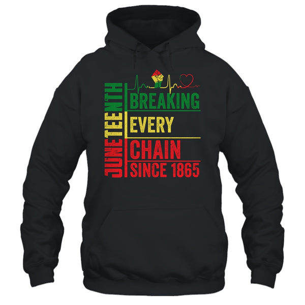 Breaking Every Chain Since 1865 Juneteenth Black History Pullover Hoodie Black 600x 2.jpg