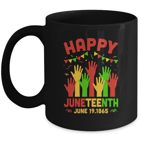 Happy Juneteenth Day Black Freedom African Mug 11oz Mug Black 600x.jpg