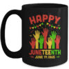 Happy Juneteenth Day Black Freedom African Mug 15oz Mug Black 600x.jpg
