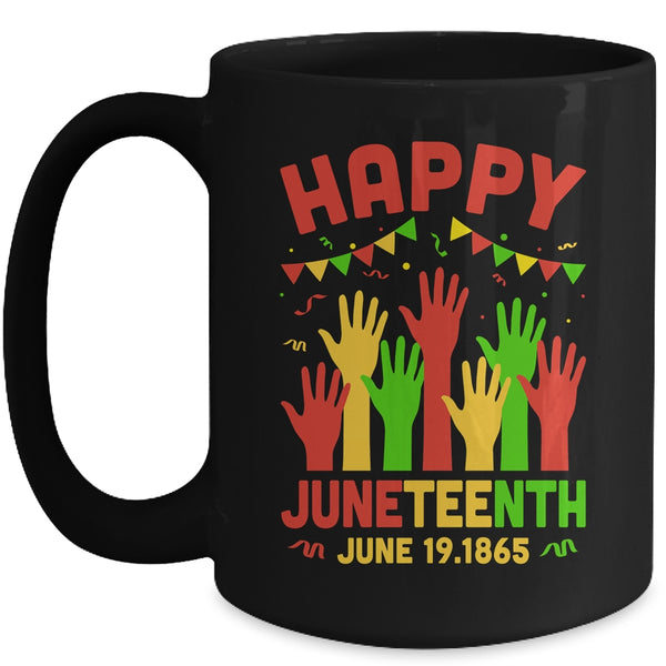 Happy Juneteenth Day Black Freedom African Mug 15oz Mug Black 600x.jpg