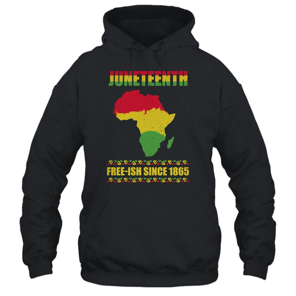 Juneteenth Freeish Since 1865 Black History Melanin Ancestor Pullover Hoodie Black 600x 1.jpg