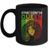 Juneteenth Queen Afro Melanin Black Girl Magic Women Girls Mug 11oz Mug Black 600x.jpg