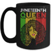 Juneteenth Queen Afro Melanin Black Girl Magic Women Girls Mug 15oz Mug Black 600x.jpg