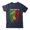 Juneteenth Queen Afro Melanin Black Girl Magic Women Girls Classic T Shirt Navy 600x.jpg