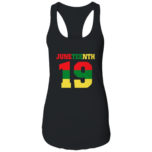 Juneteenth Ancestors Black Pride African American June 19 Women s Ideal Racerback Tank Black 600x 1.jpg