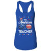 4th Of July All American Teacher Independence Day Women s Ideal Racerback Tank Royal 600x 1.jpg