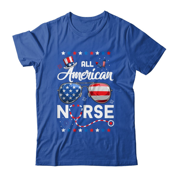 4th Of July All American Nurse Independence Day Classic T Shirt Royal 600x.jpg