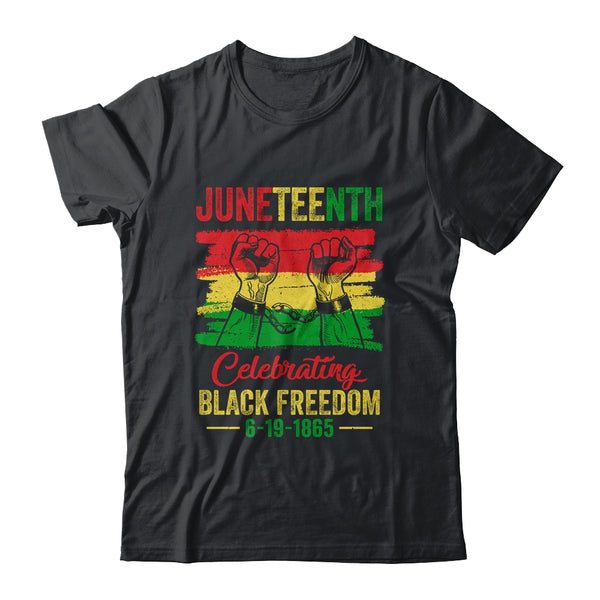 Juneteenth Celebrating Black African Freedom 1865 Flag Classic T Shirt Black 600x 1.jpg