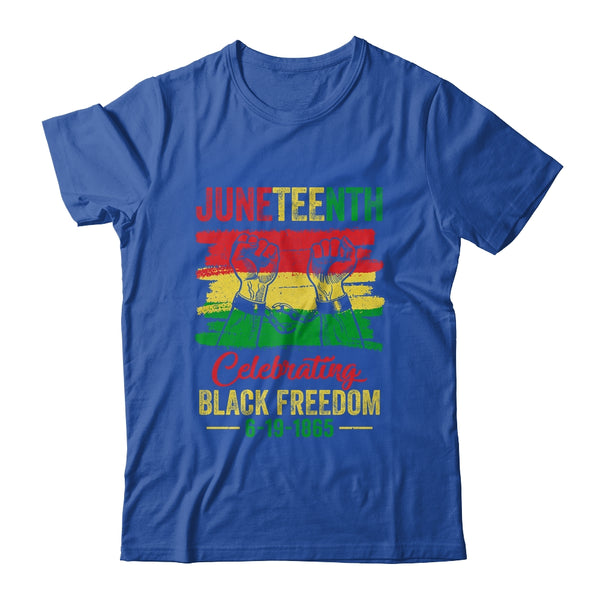 Juneteenth Celebrating Black African Freedom 1865 Flag Classic T Shirt Royal 600x 1.jpg