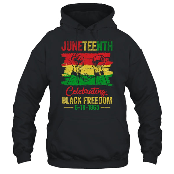 Juneteenth Celebrating Black African Freedom 1865 Flag Pullover Hoodie Black 600x 1.jpg