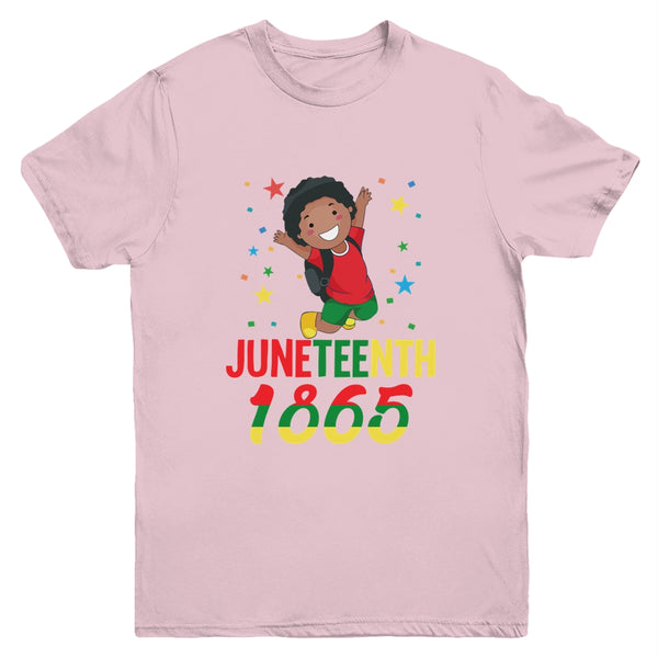 Juneteenth Celebrating 1865 Cute Black Boys Youth Youth T Shirt Light Pink 600x 2.jpg