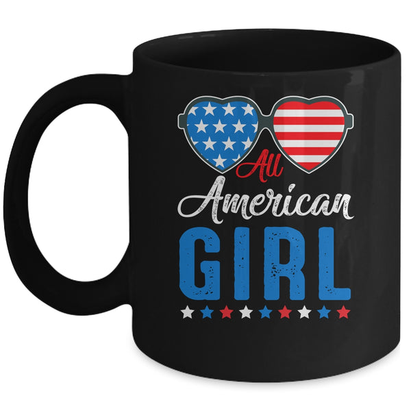 All American Girl 4th Of July Girls Kids Teens Sunglasses Mug 11oz Mug Black 600x.jpg