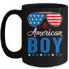 All American Boy 4th Of July Boy Kids Teens Sunglasses Mug 15oz Mug Black 600x.jpg