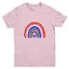 Rainbow Leopard American Flag 4th Of July Kids Boys Girls Youth Youth T Shirt Light Pink 600x 2.jpg
