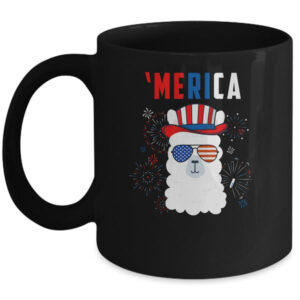 USA Patriotic American Llama July 4th Alpaca Mug 11oz Mug Black 600x 1.jpg