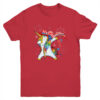 Dabbing Unicorn 4th of July American Flag Girls Youth Youth T Shirt Red 600x.jpg