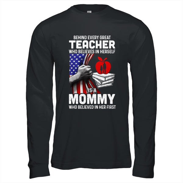 Behind Every Great Teacher Is A Great Dad July Of 4th Long Sleeve T Shirt Black 600x.jpg