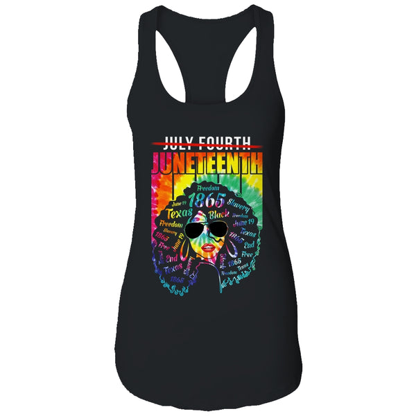 Juneteenth Freedom Day African American June 19th 1965 Women s Ideal Racerback Tank Black 600x 2.jpg