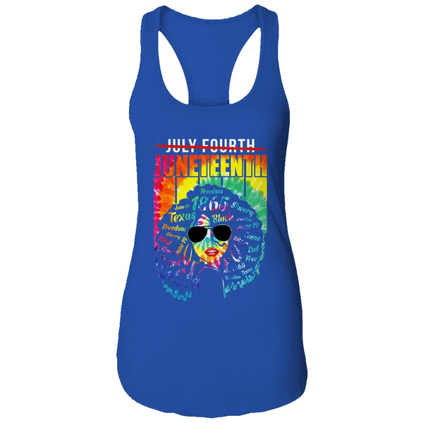 Juneteenth Freedom Day African American June 19th 1965 Women s Ideal Racerback Tank Royal 600x 2.jpg