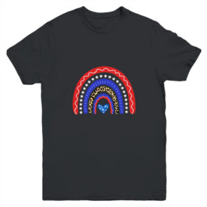 Rainbow Leopard American Flag 4th Of July Kids Boys Girls Youth Youth T Shirt Black 600x 3.jpg