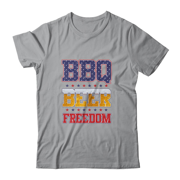 BBQ Beer Freedom America USA Party 4th of July Classic T Shirt Sport Grey 600x 1.jpg