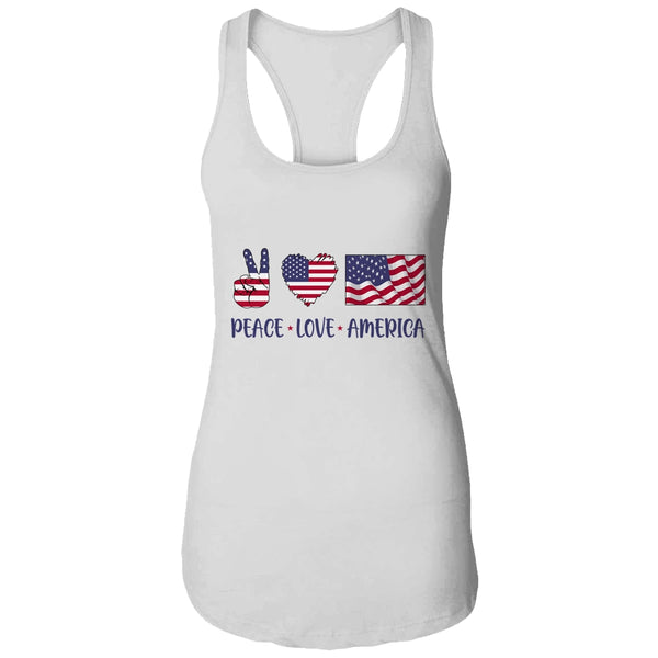 Peace Love America 4th Of July American Flag Victory Heart Women s Ideal Racerback Tank White 600x 1.jpg