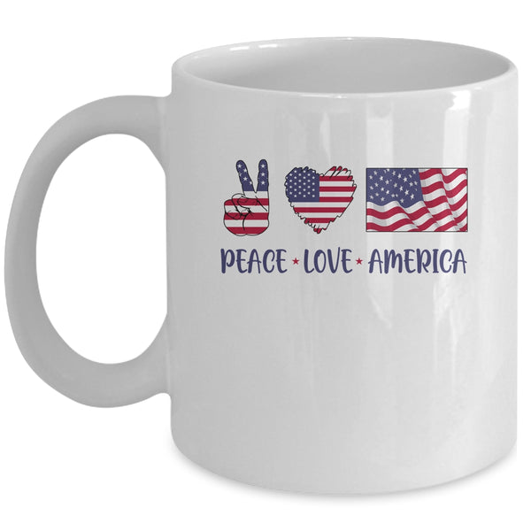 Peace Love America 4th Of July American Flag Victory Heart Mug 11oz Mug White 600x.jpg