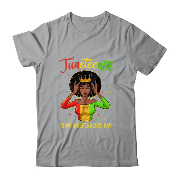 Juneteenth Is My Independence Day Black Girl Black Queen Classic T Shirt Sport Grey 600x 3.jpg