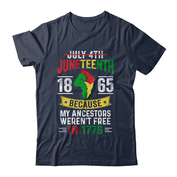 Juneteenth Black History Pride African American Freedom Classic T Shirt Navy 600x.jpg