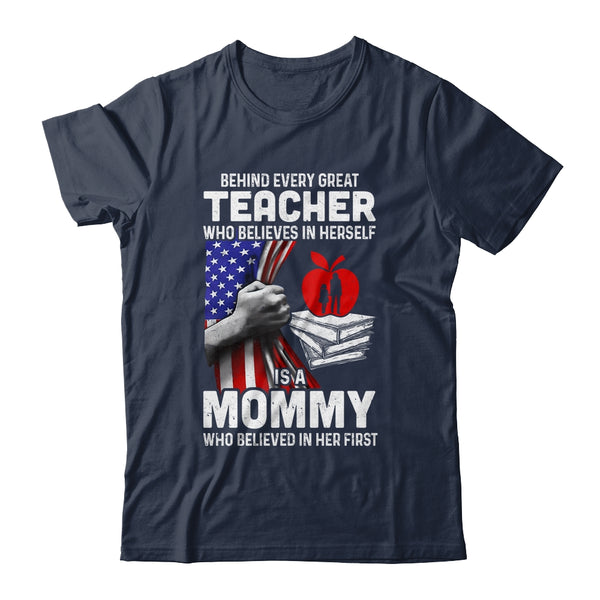Behind Every Great Teacher Is A Great Dad July Of 4th Classic T Shirt Navy 600x 2.jpg