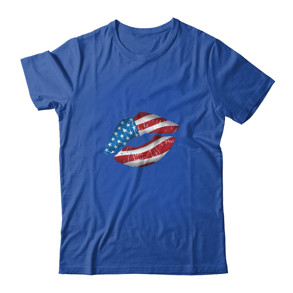 Vintage American Flag Lips 4th Of July Patriotic USA Classic T Shirt Royal 600x 1.jpg