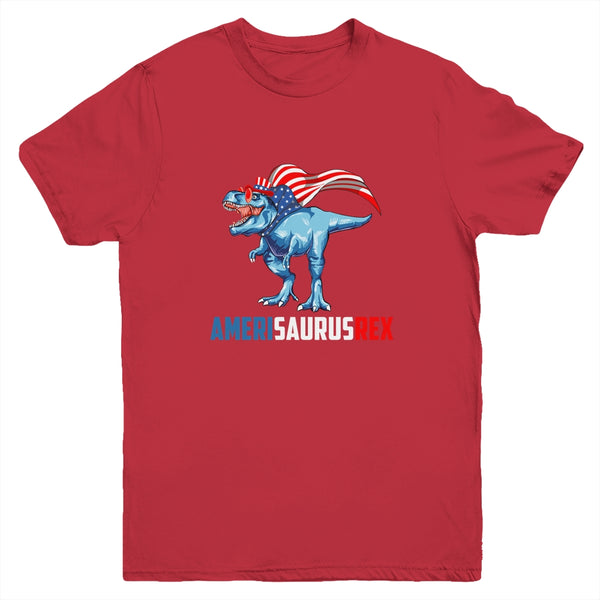 4th Of July T Rex Dinosaur Amerisaurus Rex Boys Kids Men Youth Youth T Shirt Red 600x 1.jpg