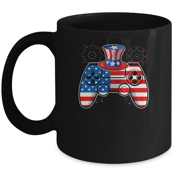 Video Game 4th Of July Gaming Funny Boys Kids Teens Gamer Mug 11oz Mug Black 600x 1.jpg